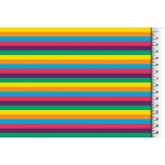 Jersey - Multicolor Ringel gelb 6 mm